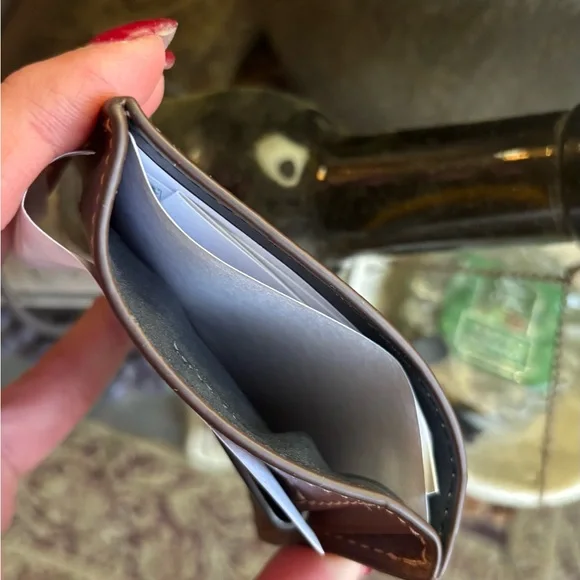 Authentic COACH 1941 Calf leather money clip card case - Picture 3 of 6